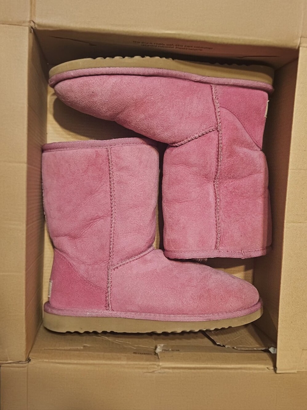 Classic Short Ugg Boota Pink Suede